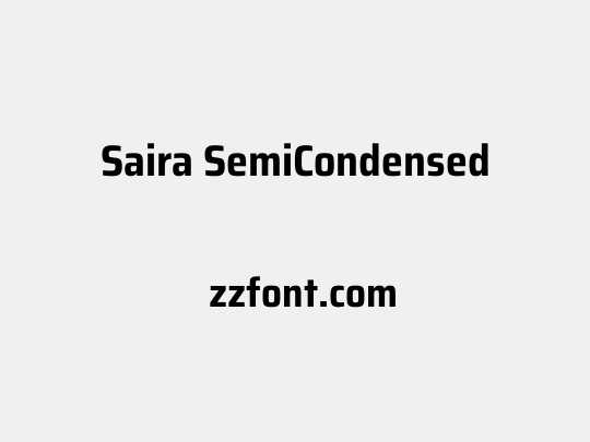Saira SemiCondensed
