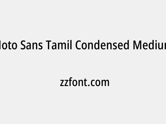 Noto Sans Tamil Condensed Medium