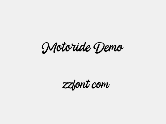 Motoride Demo
