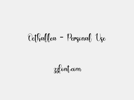 Octhallea - Personal Use