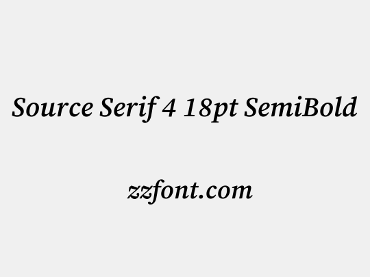 Source Serif 4 18pt SemiBold