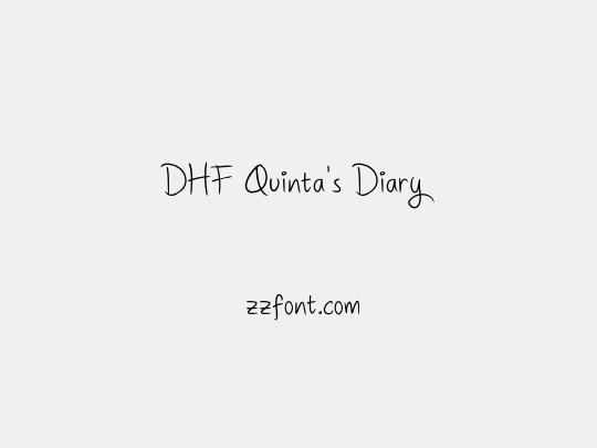 DHF Quinta's Diary