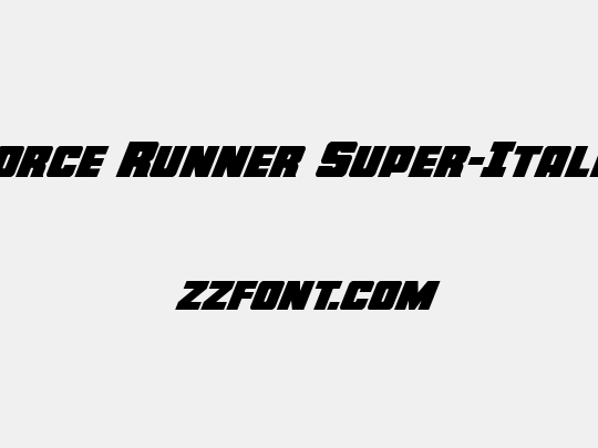 Force Runner Super-Italic