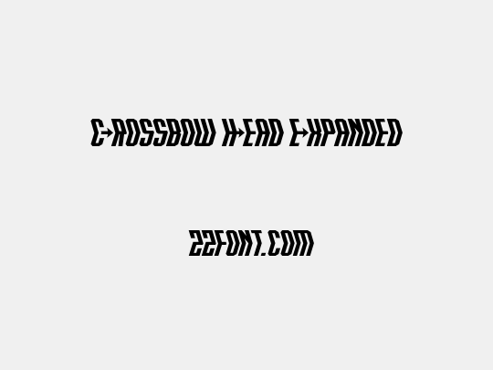 Crossbow Head Expanded