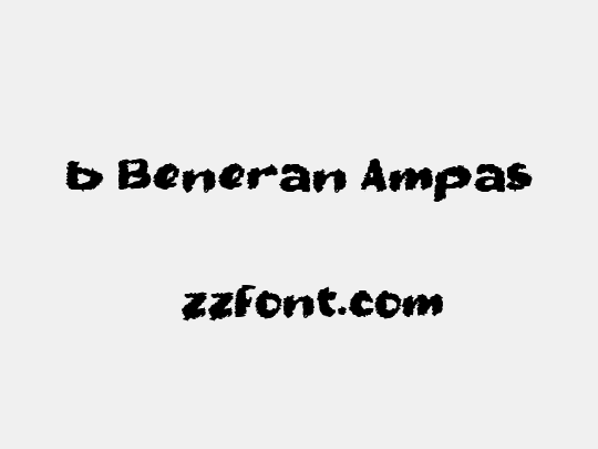 b Beneran Ampas