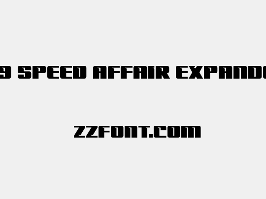 '89 Speed Affair Expanded