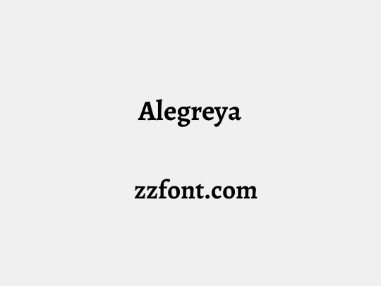Alegreya