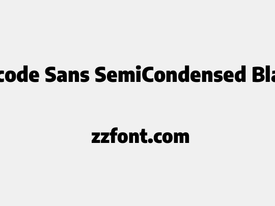 Encode Sans SemiCondensed Black