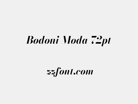 Bodoni Moda 72pt