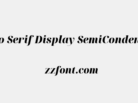 Noto Serif Display SemiCondensed Black