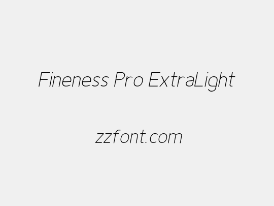 Fineness Pro ExtraLight