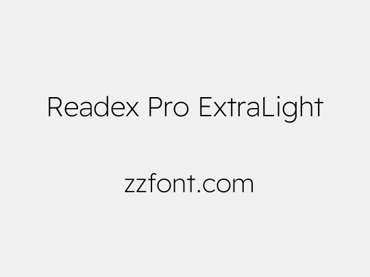 Readex Pro ExtraLight