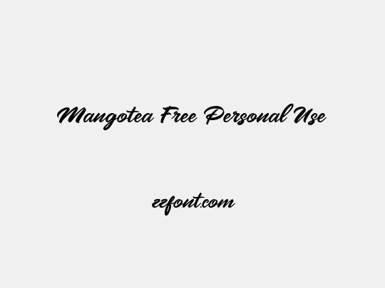Mangotea Free Personal Use