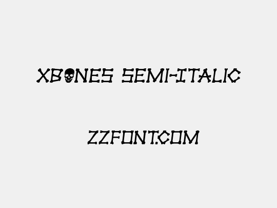 xBONES Semi-Italic
