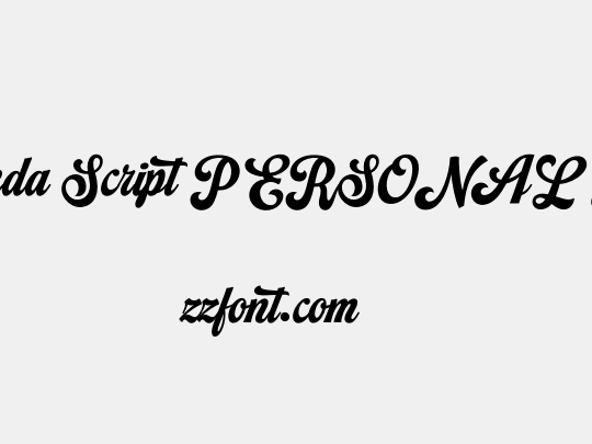 Alameda Script PERSONAL USE