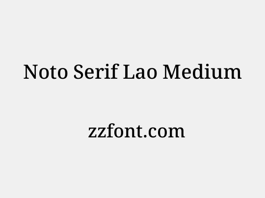 Noto Serif Lao Medium