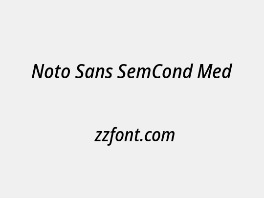 Noto Sans SemCond Med
