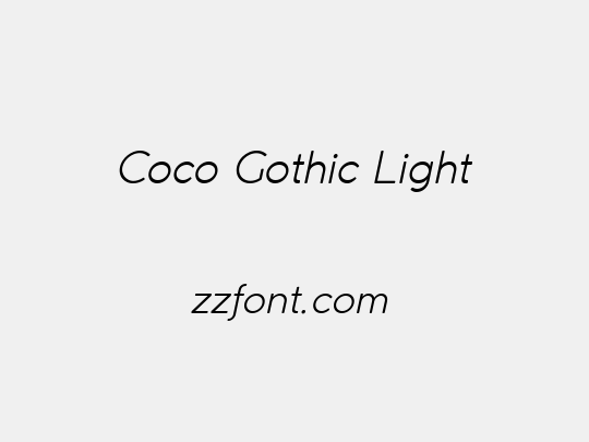 Coco Gothic Light