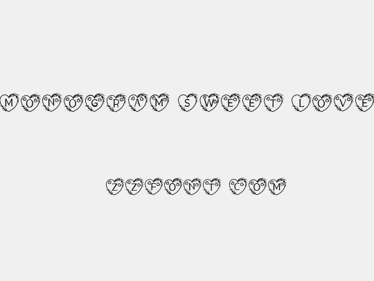 Monogram Sweet Love