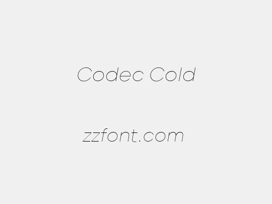 Codec Cold