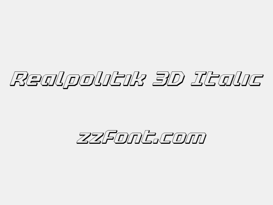 Realpolitik 3D Italic