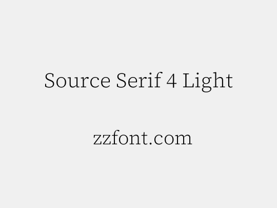 Source Serif 4 Light