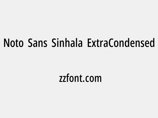 Noto Sans Sinhala ExtraCondensed Medium