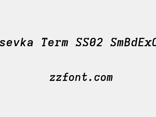 Iosevka Term SS02 SmBdExObl