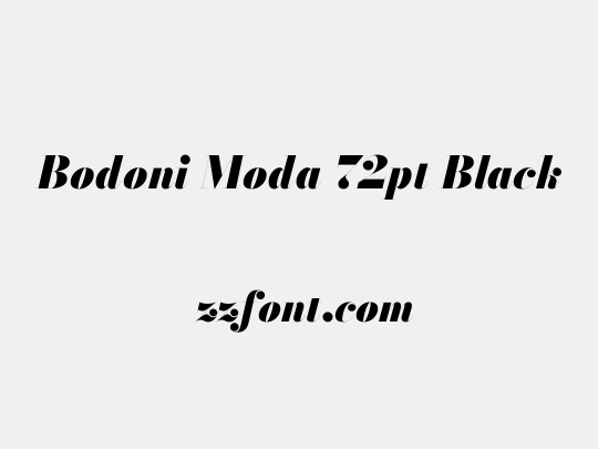 Bodoni Moda 72pt Black