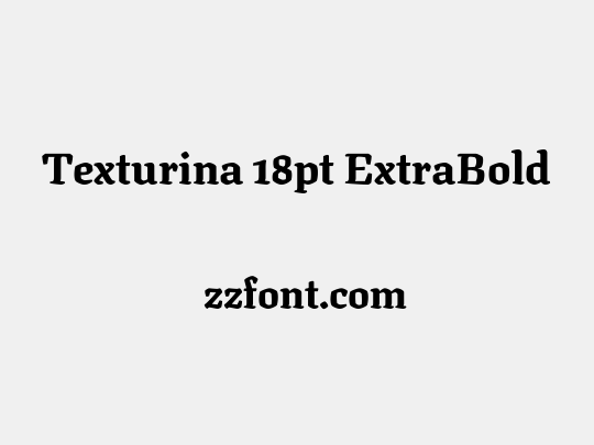Texturina 18pt ExtraBold