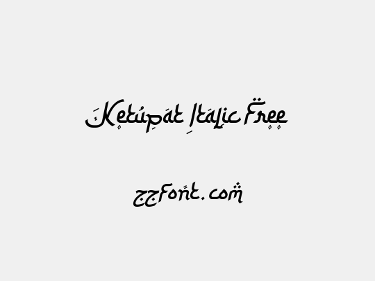 Ketupat Italic Free