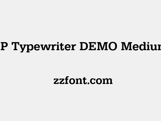 FP Typewriter DEMO Medium