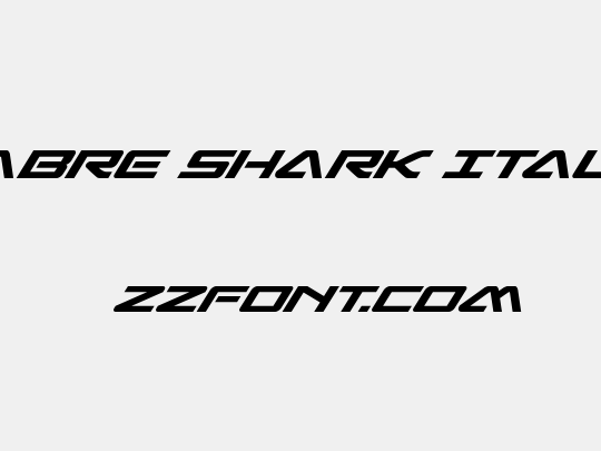 Sabre Shark Italic
