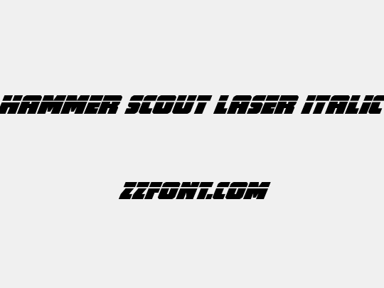 Hammer Scout Laser Italic