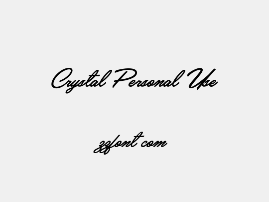 Crystal Personal Use