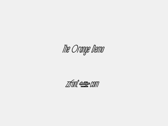 The Orange Demo