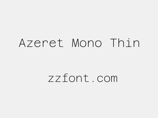 Azeret Mono Thin