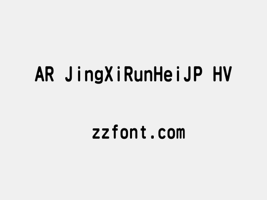 AR JingXiRunHeiJP HV