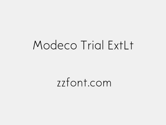 Modeco Trial ExtLt