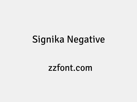 Signika Negative