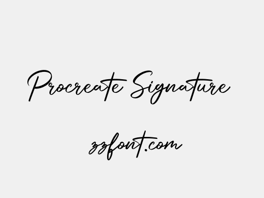 Procreate Signature