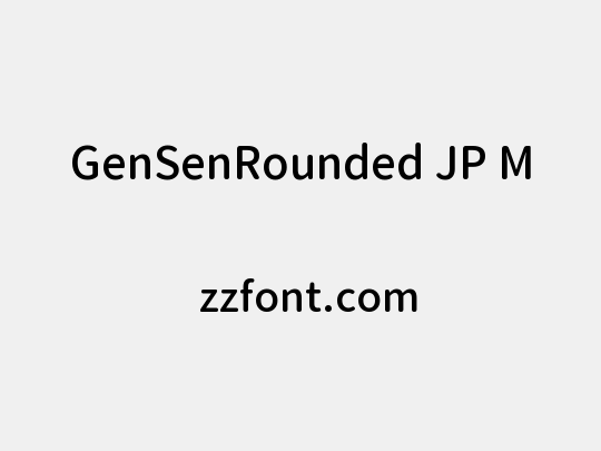 GenSenRounded JP M