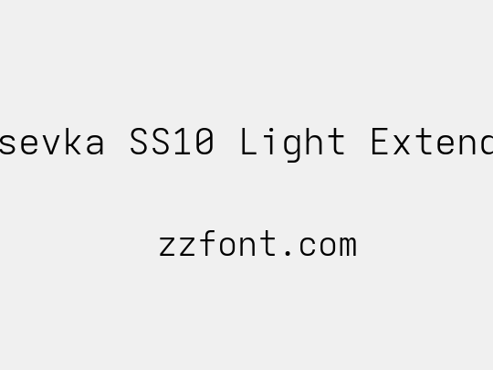 Iosevka SS10 Light Extended