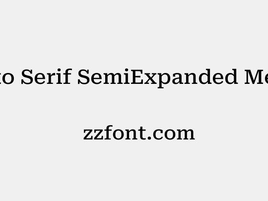 Roboto Serif SemiExpanded Medium