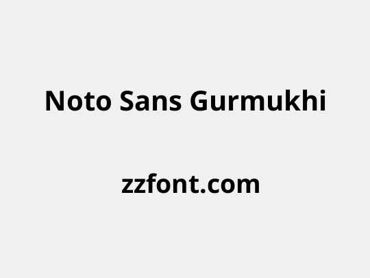 Noto Sans Gurmukhi