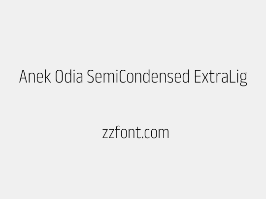 Anek Odia SemiCondensed ExtraLight
