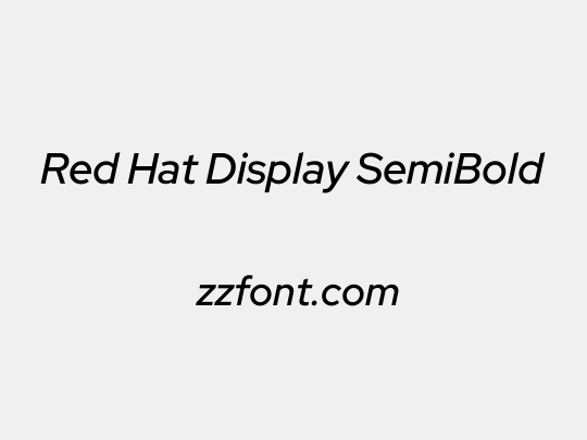 Red Hat Display SemiBold