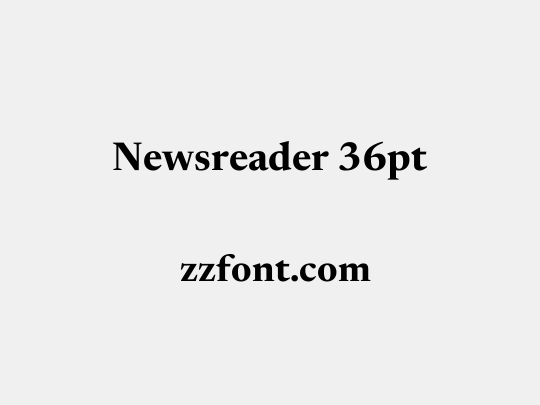 Newsreader 36pt