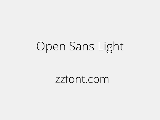 Open Sans Light