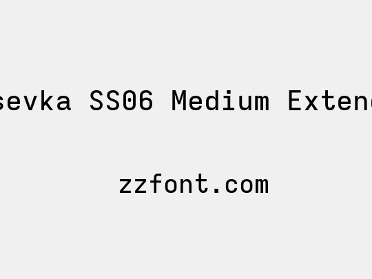 Iosevka SS06 Medium Extended